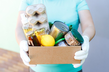 Iftar packs containing essential staple food
